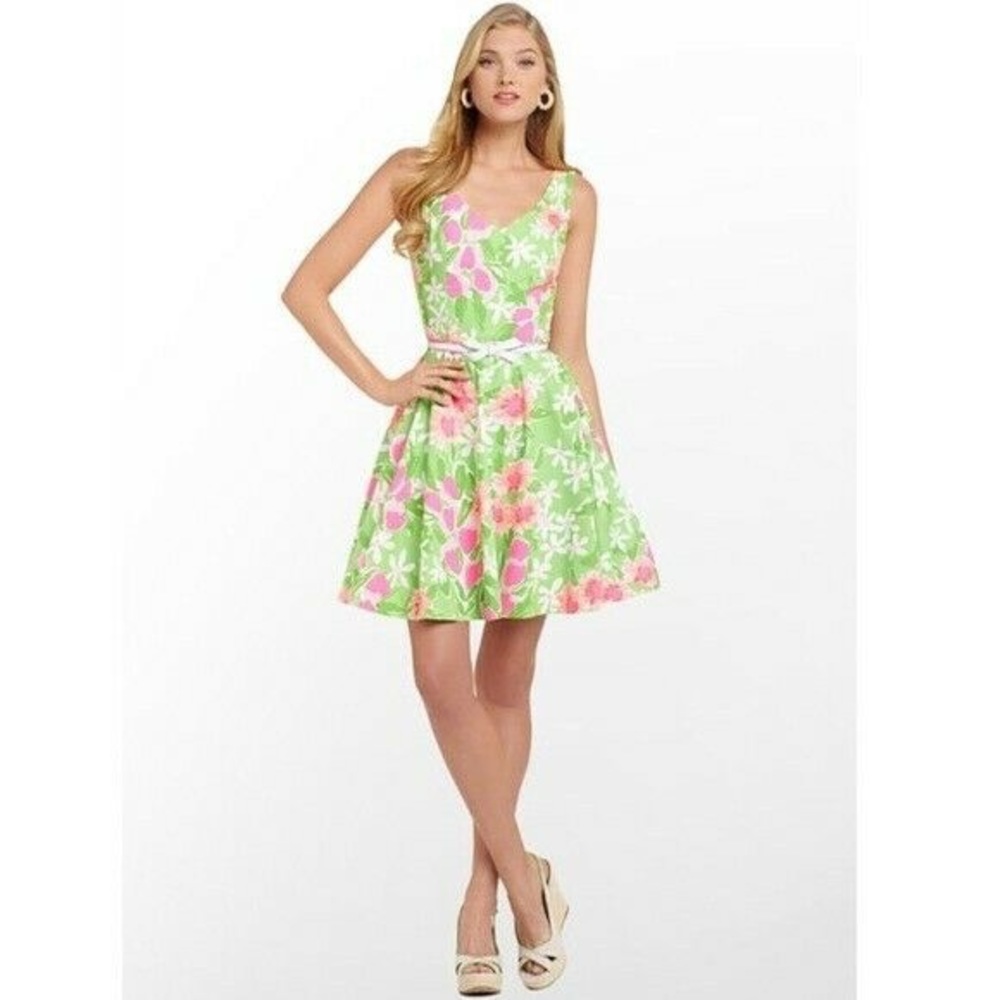 Lily Pulitzer🌷 “Freja” Dress Green and Pink